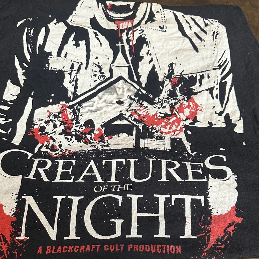 Blackcraft Cult Black Graphic Tee Vampires Rare Tshirt